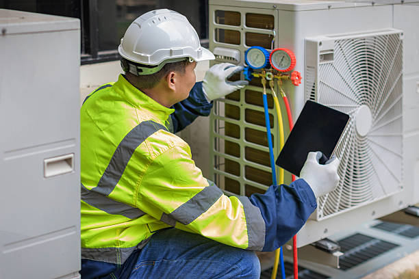 Professional Hvac technician working in Grasston, MN